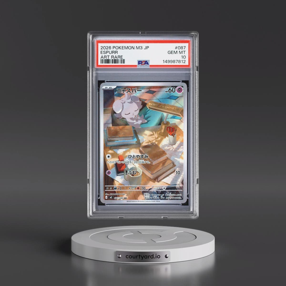 2026 Pokémon M3-Nullifying Zero #087 Espurr - Art Rare (PSA 10 GEM MINT)