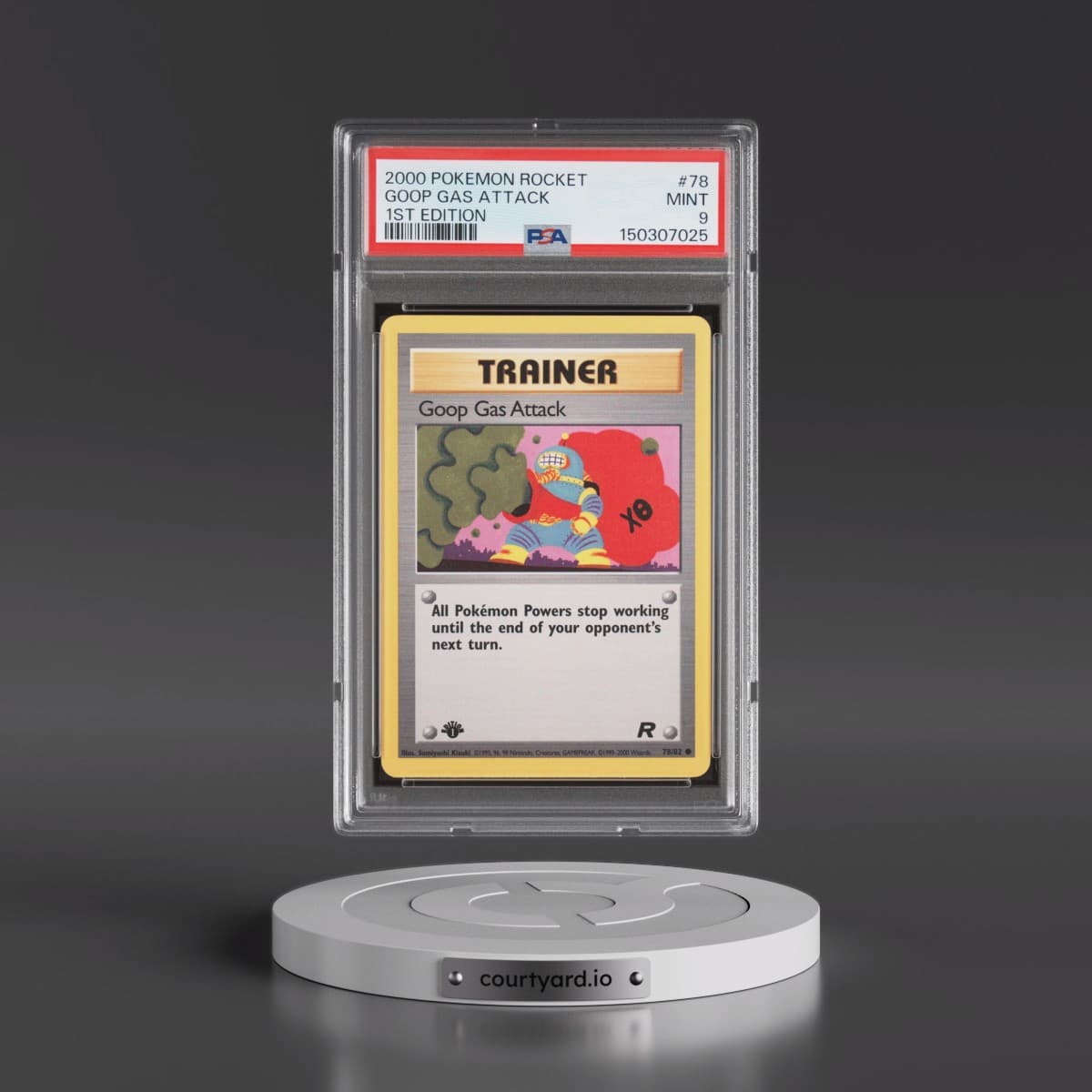 2000 Pokémon Rocket #78 Goop Gas Attack - 1st Edition (PSA 9 MINT)