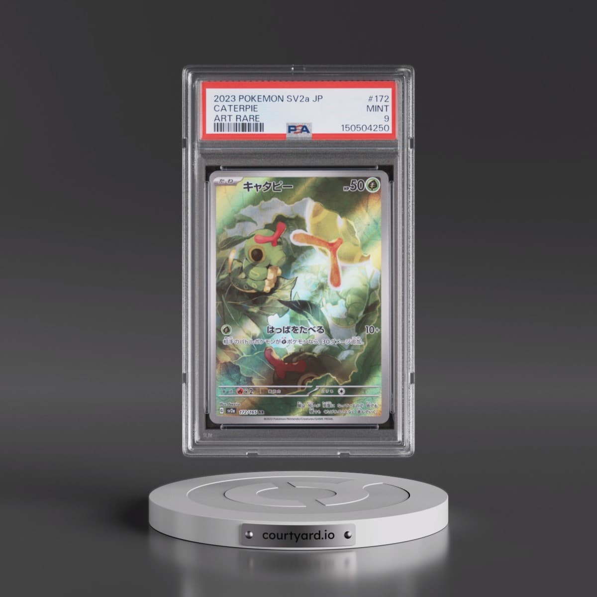 2023 Pokémon Sv2a-Pokémon Card 151 #172 Caterpie - Art Rare (PSA 9 MINT)