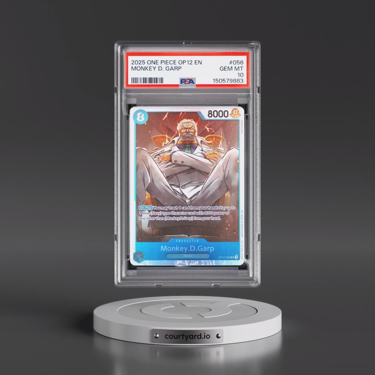 2025 One Piece OP12-Legacy of the Master #056 Monkey D. Garp (PSA 10 GEM MINT)