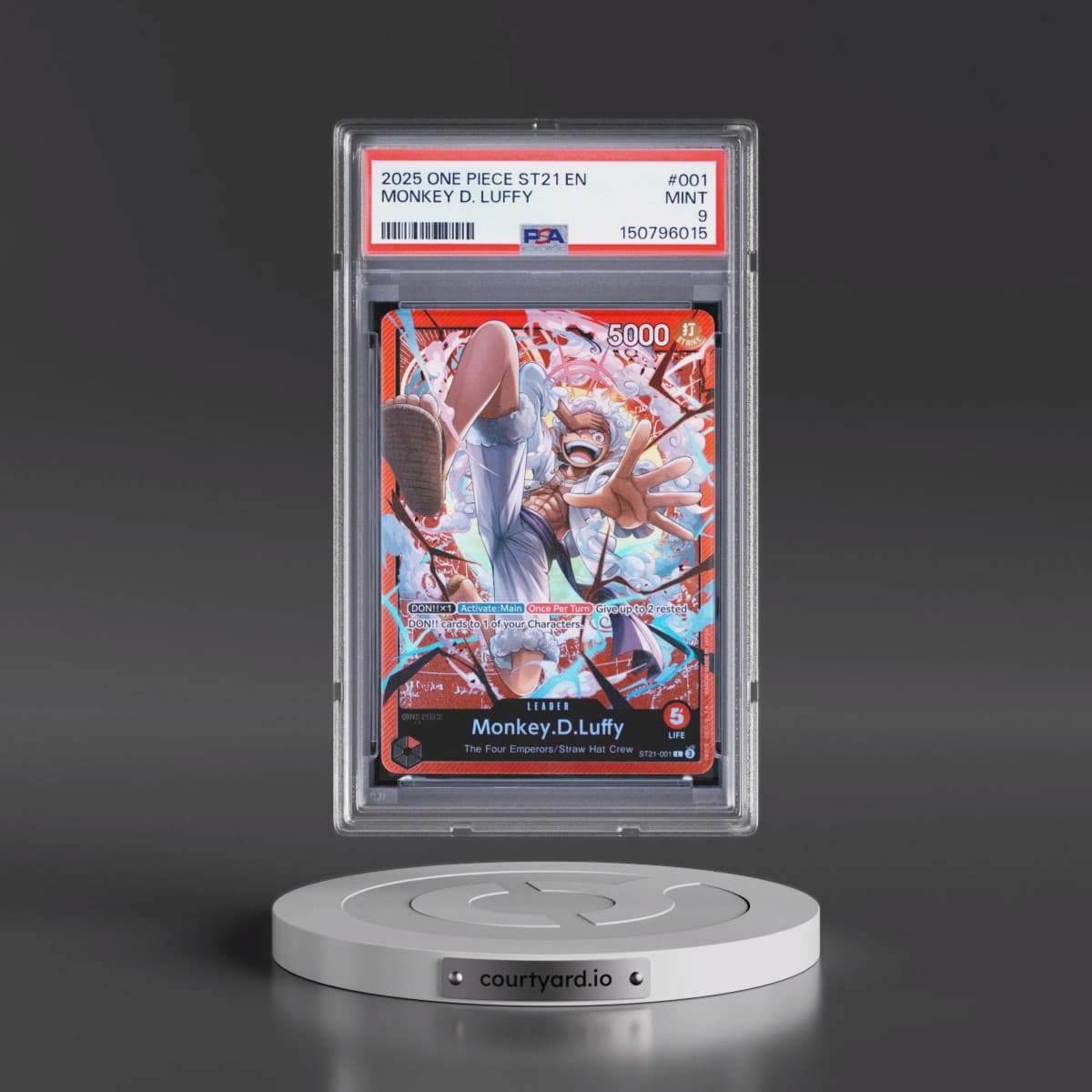 2025 One Piece Starter Deck ST21-EX Gear 5 #001 Monkey D. Luffy (PSA 9 MINT)