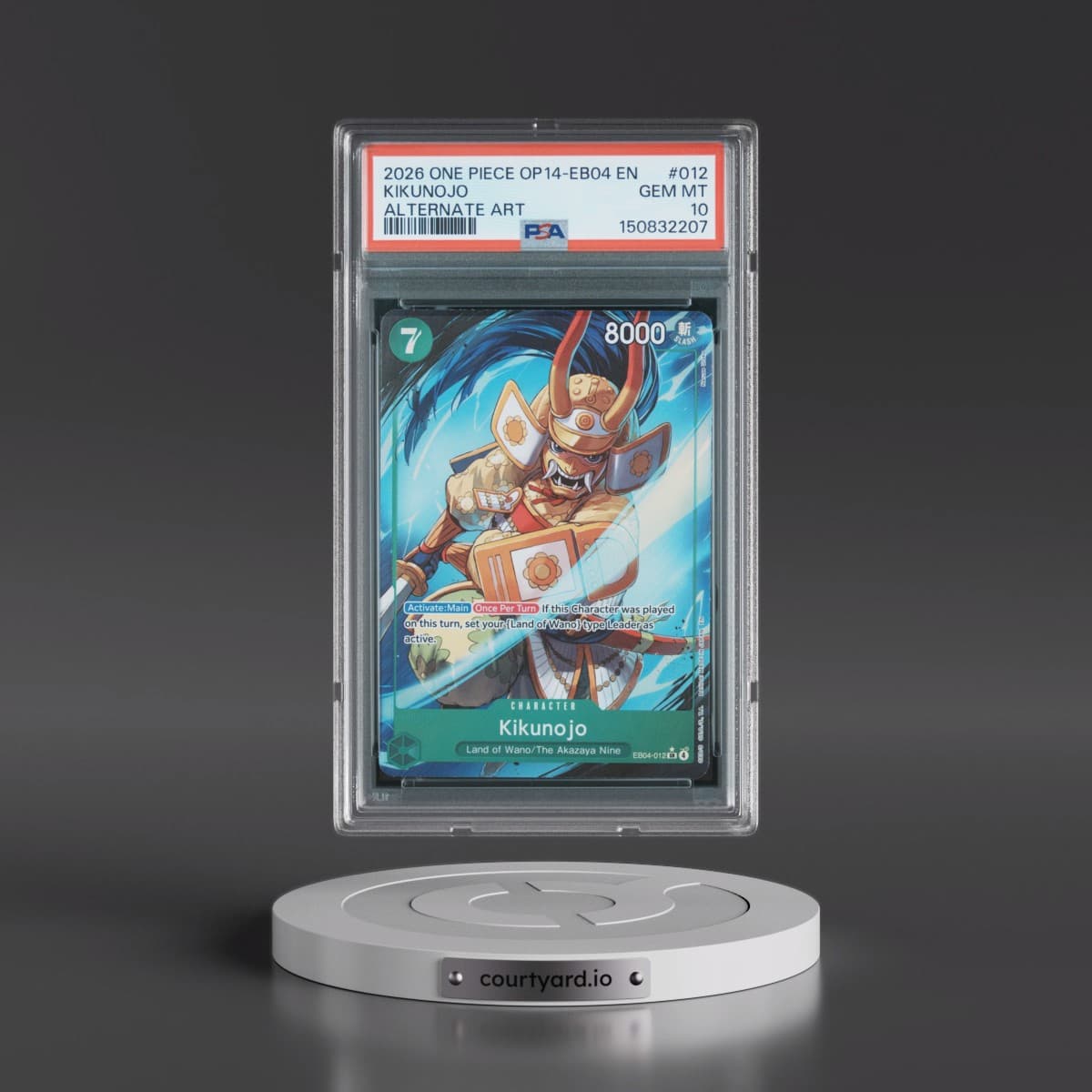 2026 One Piece OP14-EB04-the Azure Sea's Seven #012 Kikunojo - Alternate Art (PSA 10 GEM MINT)