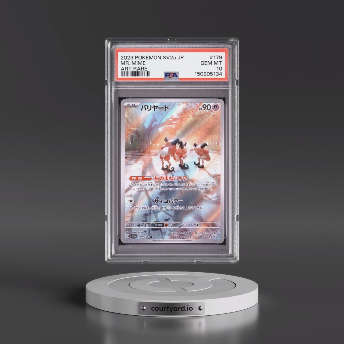 2023 Pokémon Sv2a-Pokémon 151 #179 Mr. Mime - Art Rare (PSA 10 GEM MINT)