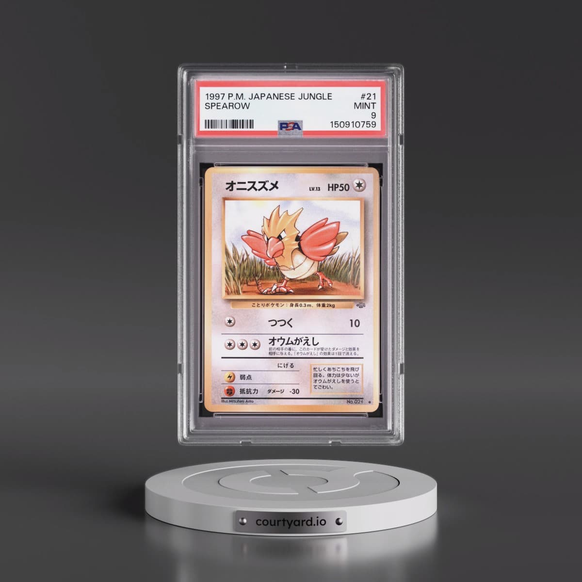 1997 Pokémon Jungle #21 Spearow (PSA 9 MINT)