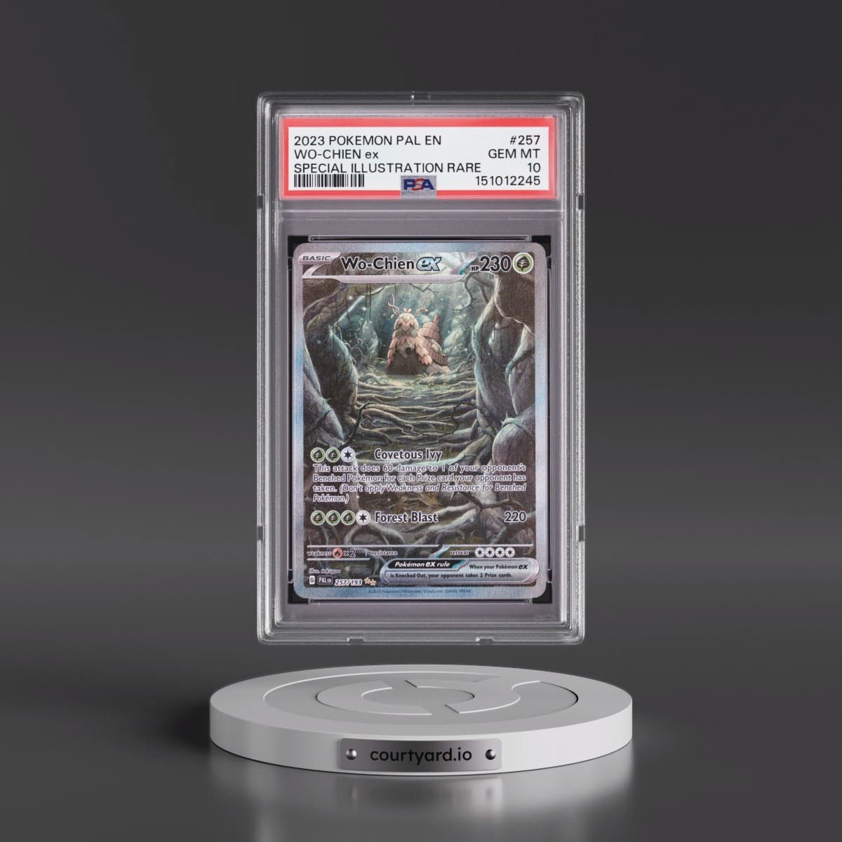 2023 Pokémon Pal EN-Paldea Evolved #257 WO-Chien EX - Holo Special Illustration Rare (PSA 10 GEM MINT)