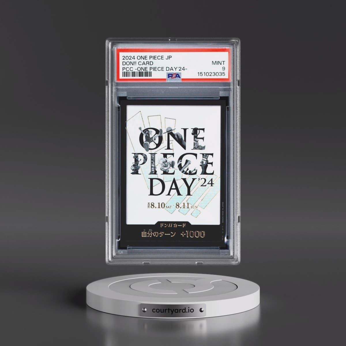 2024 One Piece Japanese Premium Card Collection -One Piece Day'24 Don!! Card (PSA 9 MINT)