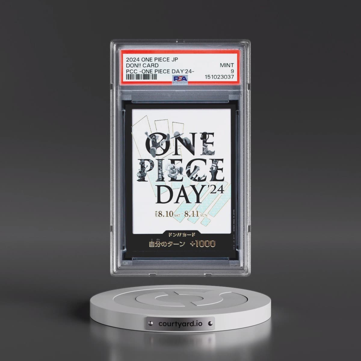 2024 One Piece Japanese Premium Card Collection -One Piece Day'24 Don!! Card (PSA 9 MINT)