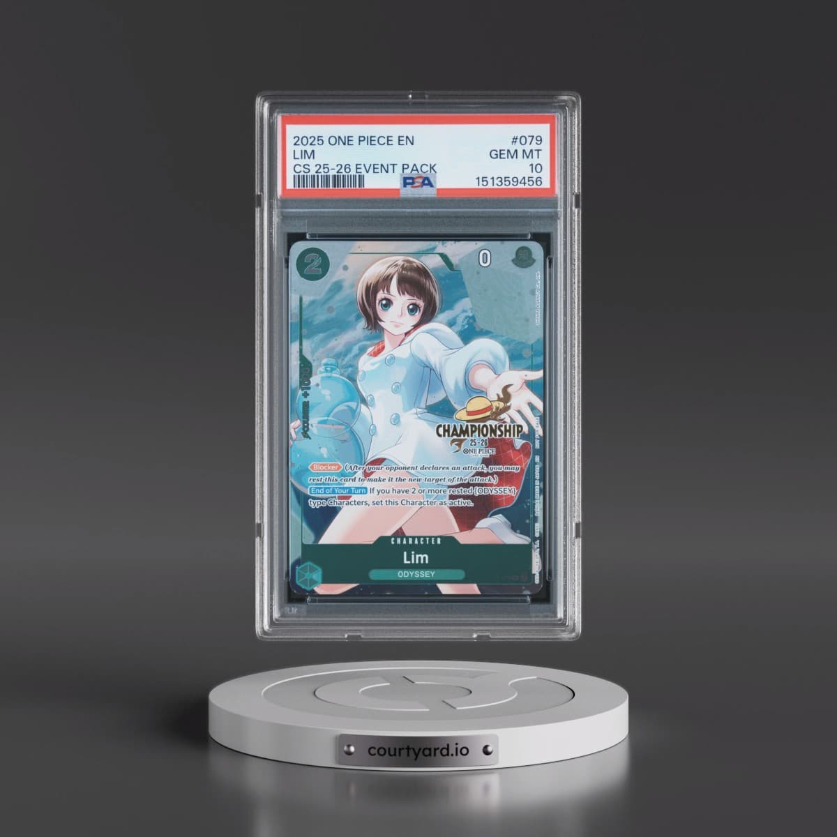 2025 One Piece Championship 2025-26 Event Pack #079 Lim (PSA 10 GEM MINT)