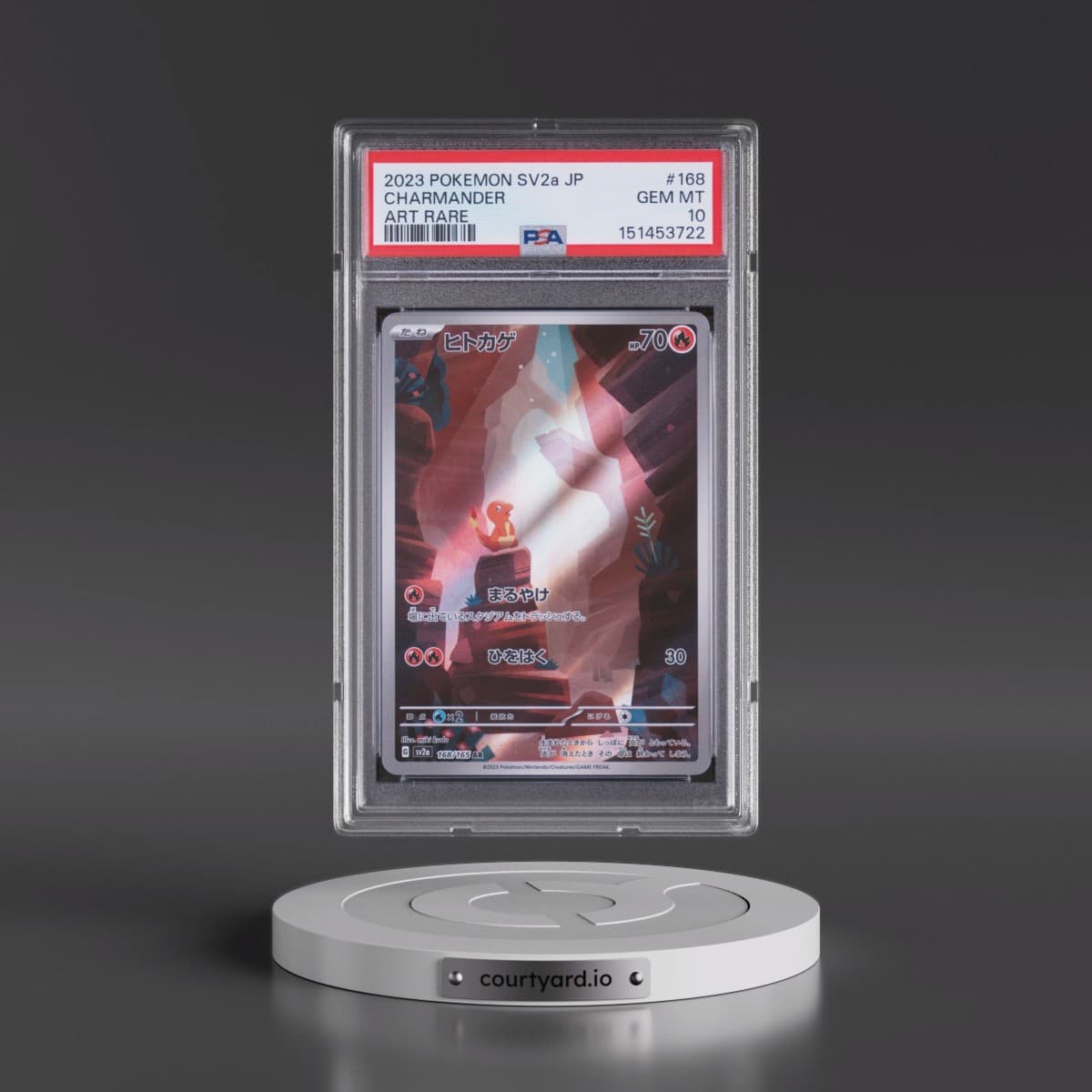 2023 Pokémon Sv2a-Pokémon 151 #168 Charmander - Art Rare (PSA 10 GEM MINT)
