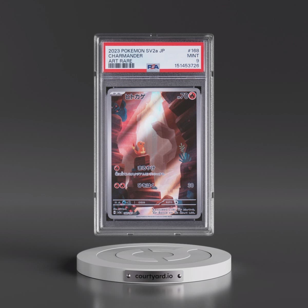 2023 Pokémon Sv2a-Pokémon 151 #168 Charmander - Art Rare (PSA 9 MINT)