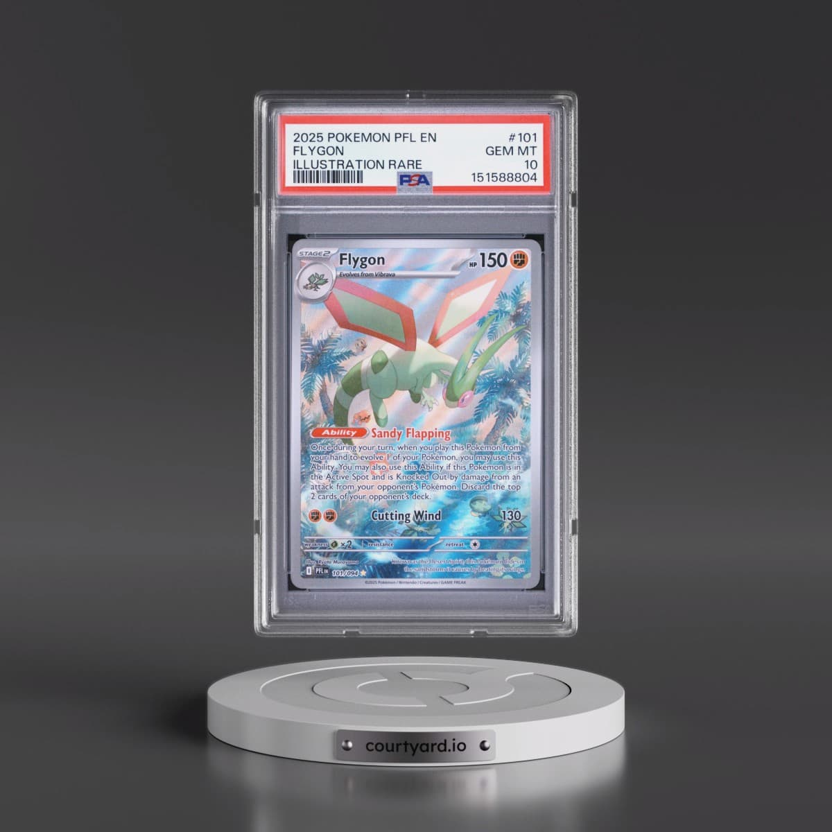 2025 Pokémon Pfl EN-Phantasmal Flames #101 Flygon - Illustration Rare (PSA 10 GEM MINT)