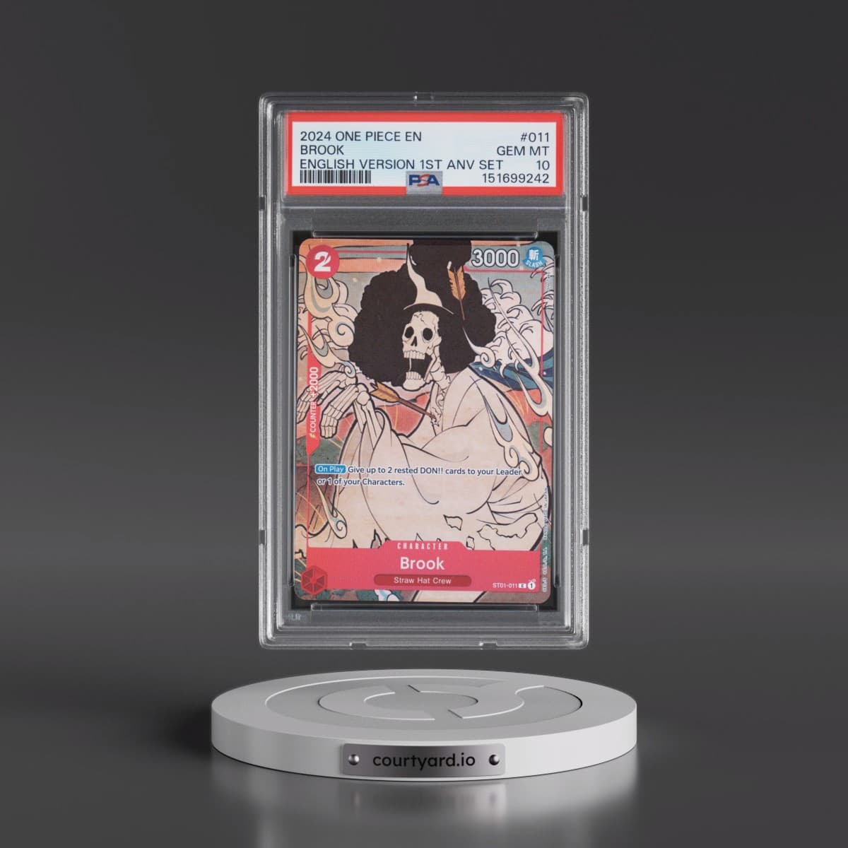 2024 One Piece English Version 1st Anniversary Set #011 Brook (PSA 10 GEM MINT)