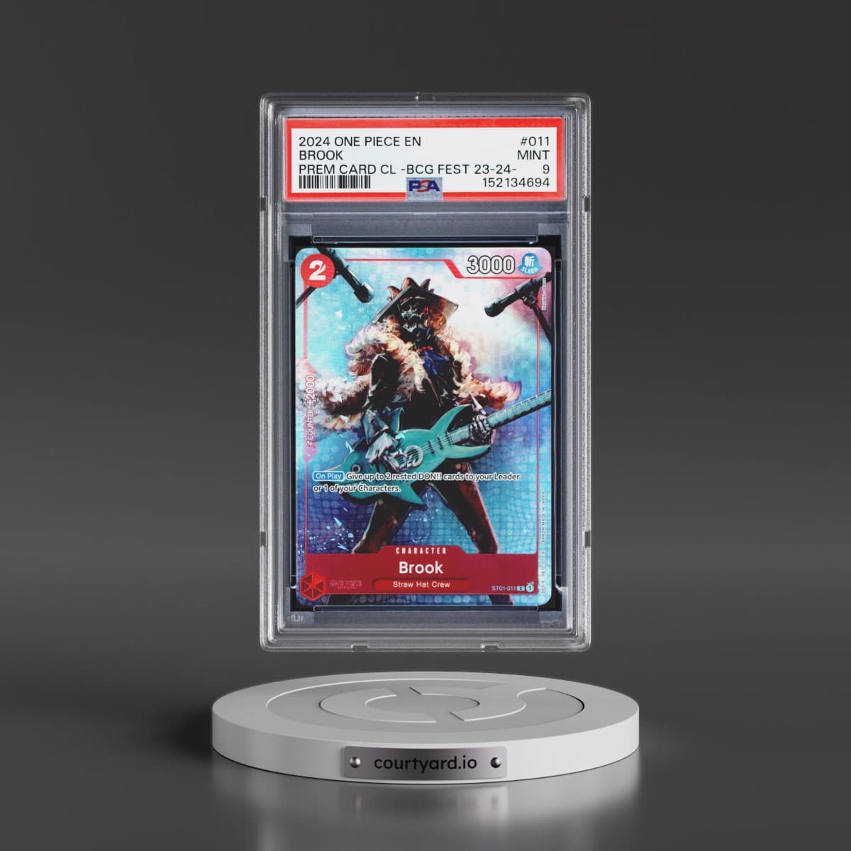 2024 One Piece Premium Card Collection -Bandai Card Games Fest 23-24 Edition #011 Brook (PSA 9 MINT)