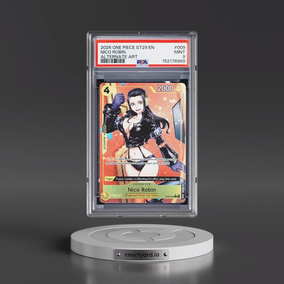 2026 One Piece Starter Deck ST29-Egghead #009 Nico Robin - Alternate Art (PSA 9 MINT)