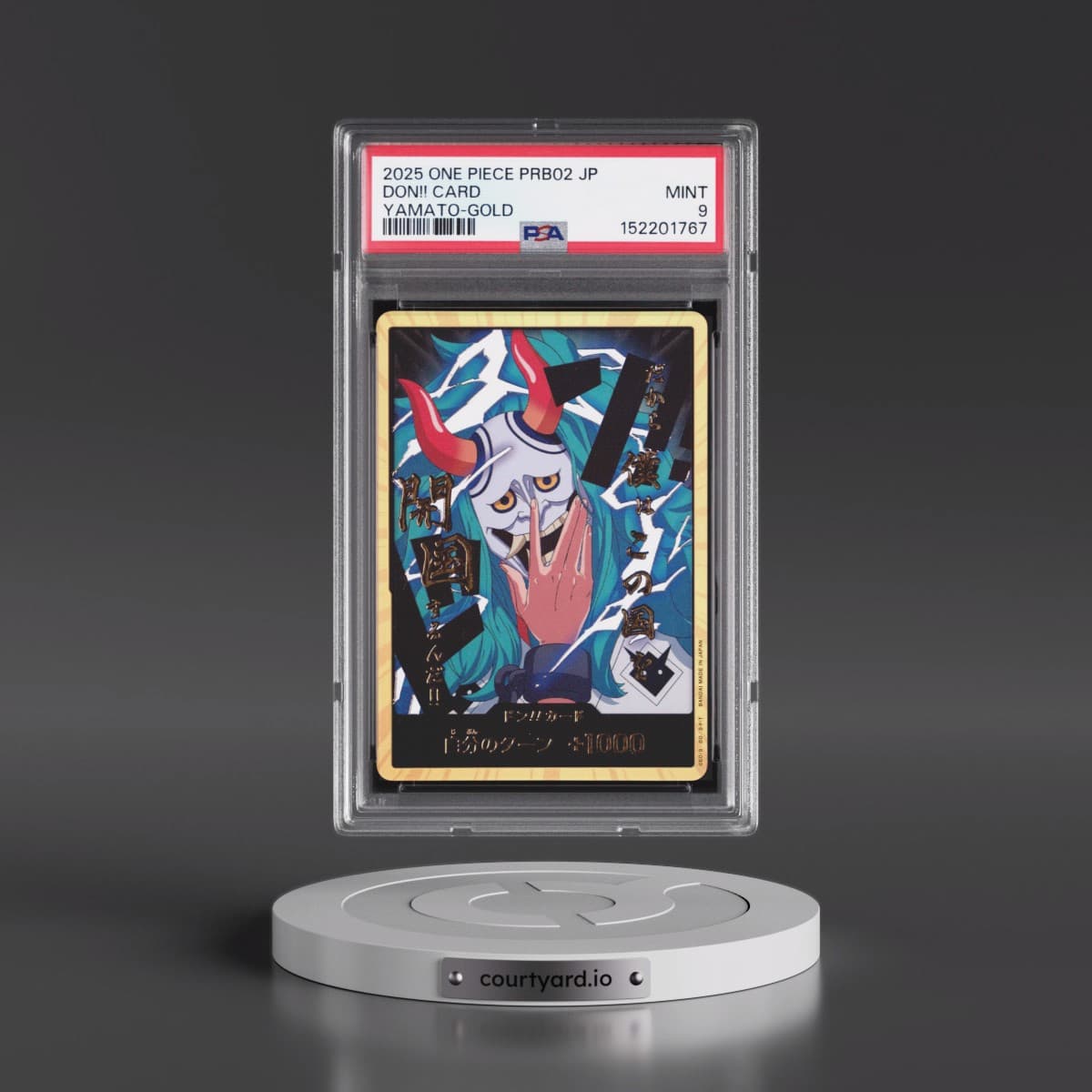 2025 One Piece Japanese PRB02-Premium Booster -One Piece Card the Best- Vol.2 Don!! Card - Yamato-Gold (PSA 9 MINT)
