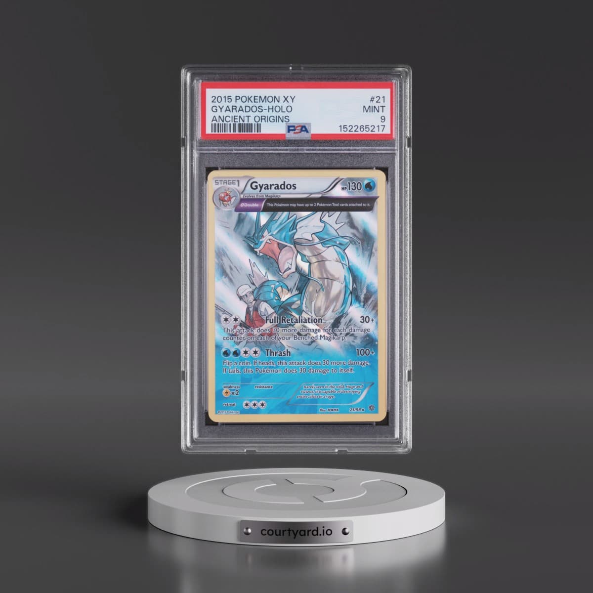 2015 Pokémon XY Ancient Origins #21 Gyarados - Holo (PSA 9 MINT)