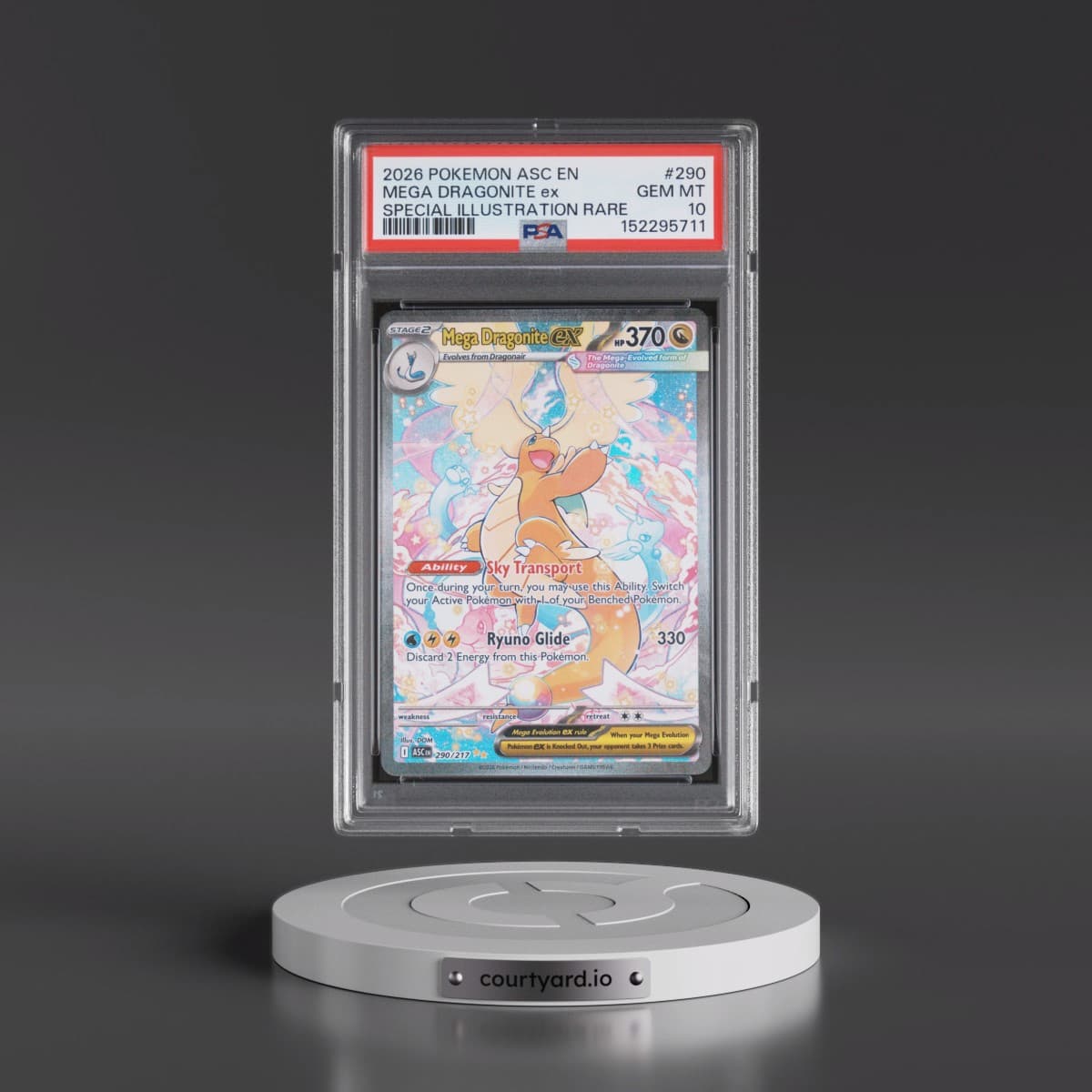 2026 Pokémon Asc EN-Ascended Heroes #290 Mega Dragonite EX - Holo Special Illustration Rare (PSA 10 GEM MINT)