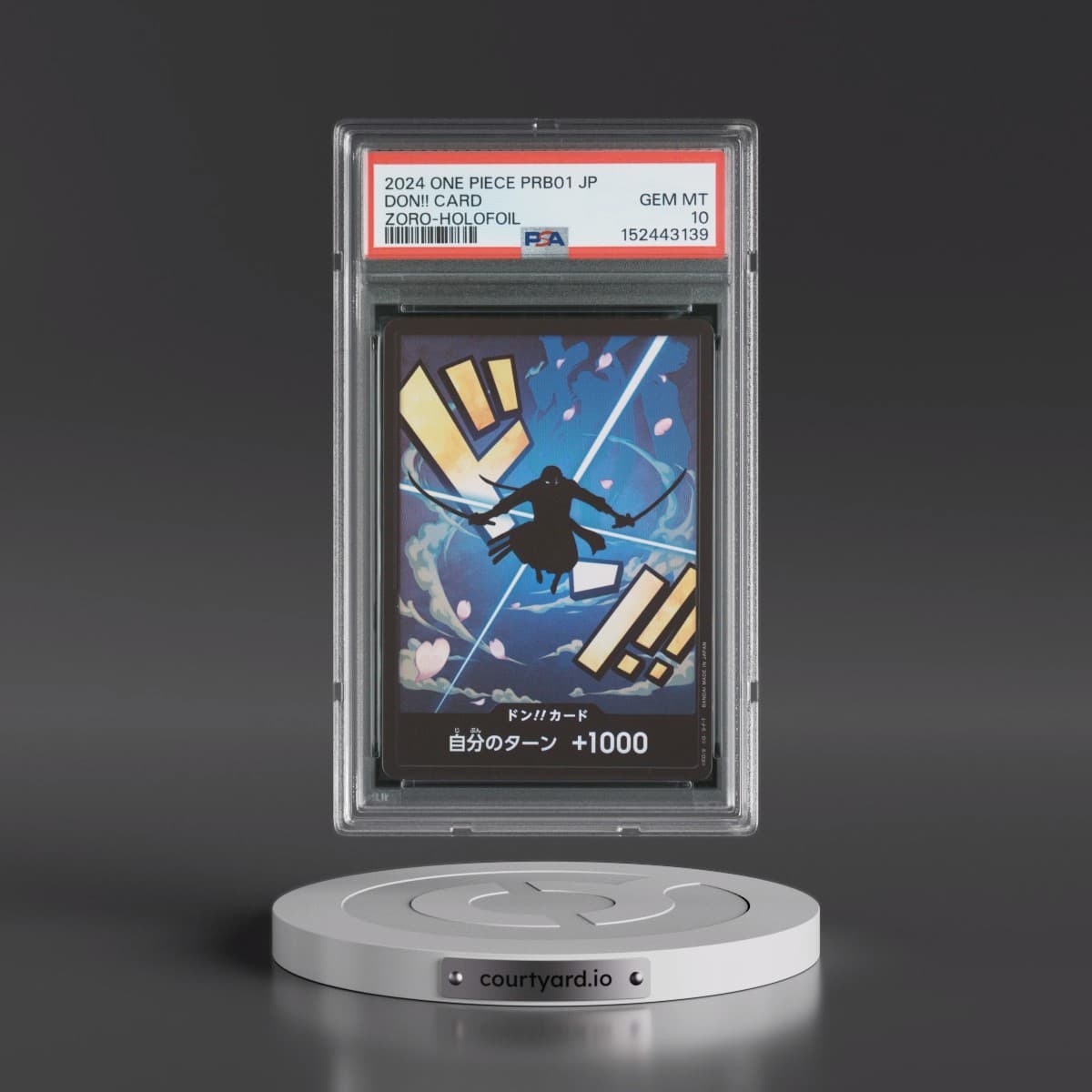 2024 One Piece Japanese PRB01-Premium Booster -One Piece Card the Best Don!! Card - Roronoa Zoro-Holofoil (PSA 10 GEM MINT)