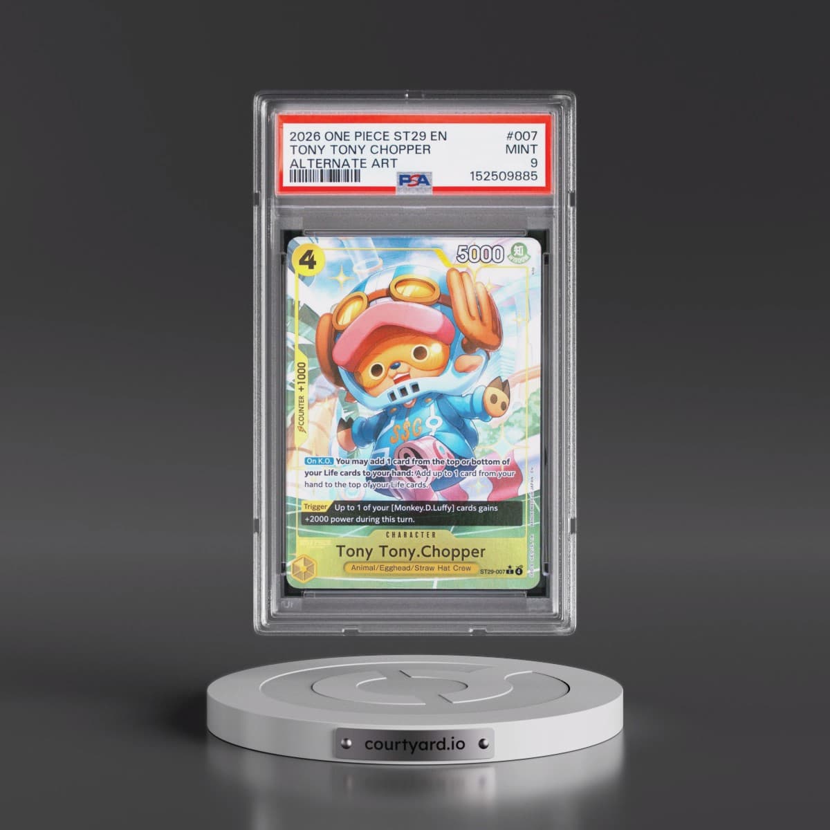 2026 One Piece Starter Deck ST29-Egghead #007 Tony Tony Chopper - Alternate Art (PSA 9 MINT)