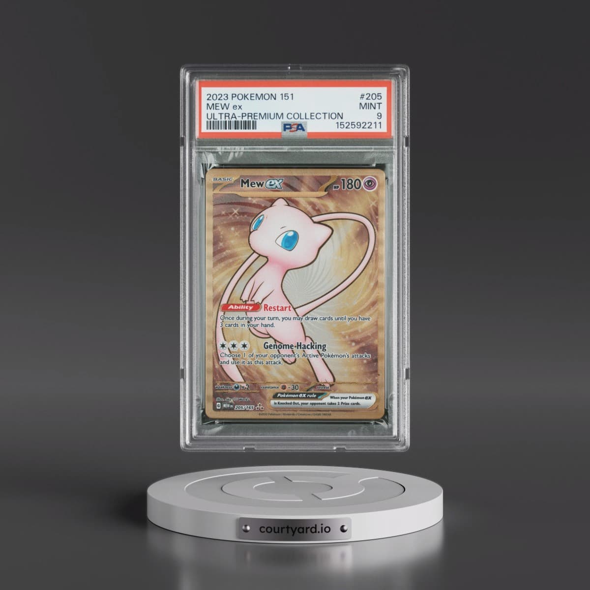 2023 Pokémon 151 Ultra-Premium Collection #205 Mew EX - Holo (PSA 9 MINT)