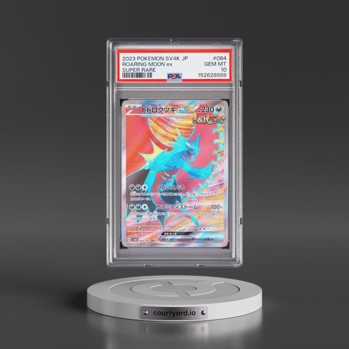 2023 Pokémon Sv4k-Ancient Roar #084 Roaring Moon EX - Holo Super Rare (PSA 10 GEM MINT)