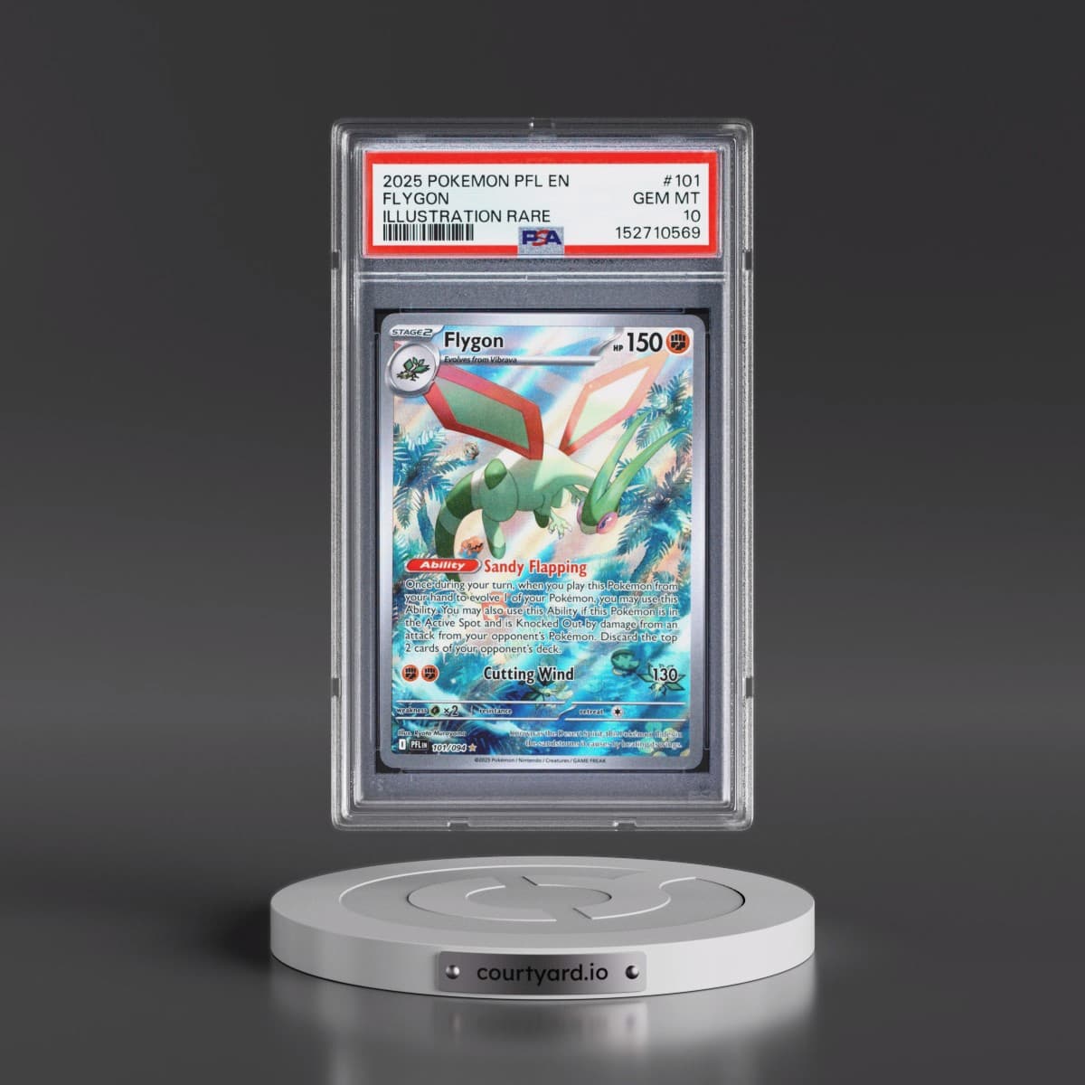 2025 Pokémon Pfl EN-Phantasmal Flames #101 Flygon - Illustration Rare (PSA 10 GEM MINT)