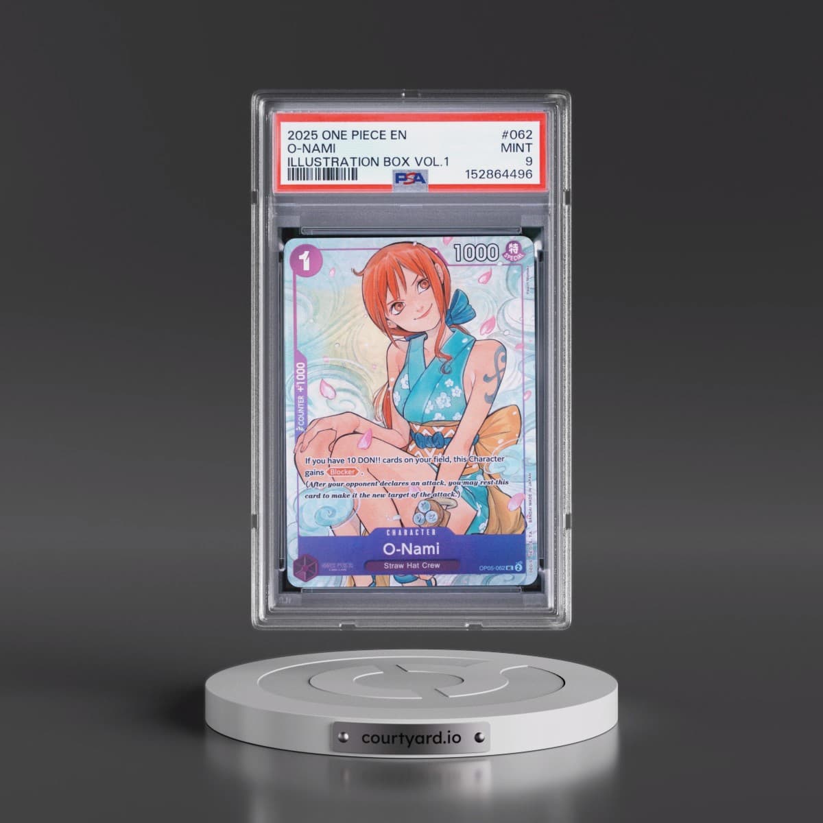 2025 One Piece Promos #062 O-Nami - Illustration Box Vol.1 (PSA 9 MINT)