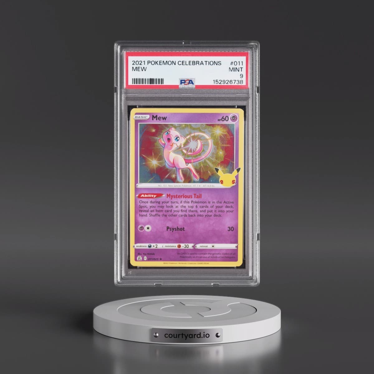 2021 Pokémon Celebrations #011 Mew (PSA 9 MINT)