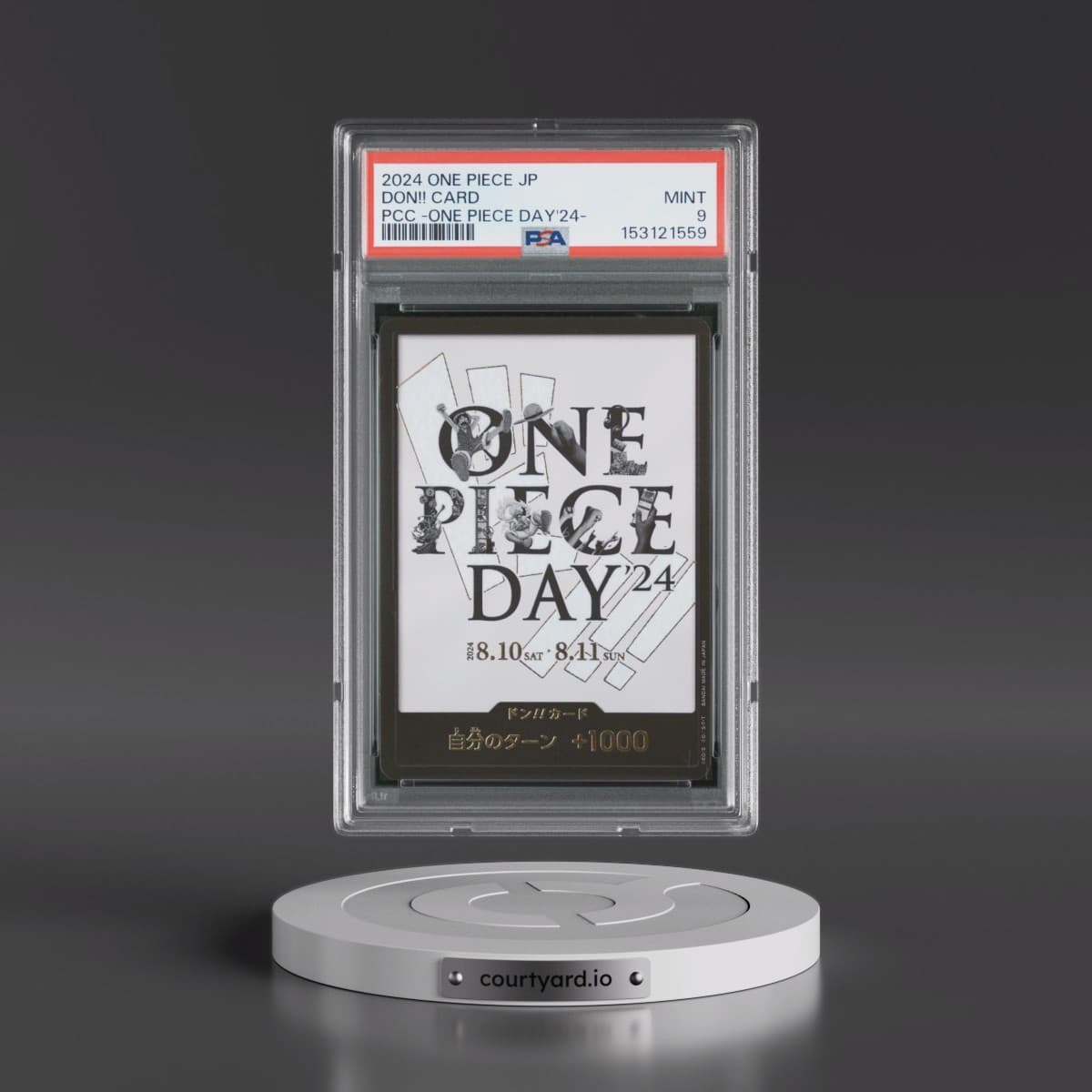 2024 One Piece Japanese Premium Card Collection -One Piece Day'24 Don!! Card (PSA 9 MINT)