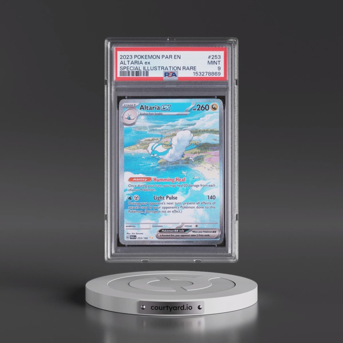 2023 Pokémon Par EN-Paradox Rift #253 Altaria EX - Holo Special Illustration Rare (PSA 9 MINT)