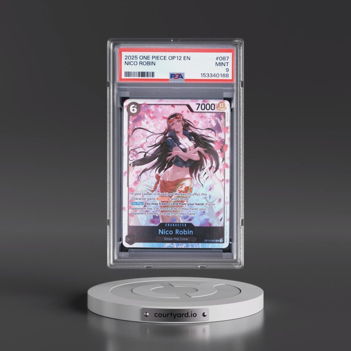 2025 One Piece OP12-Legacy of the Master #087 Nico Robin (PSA 9 MINT)
