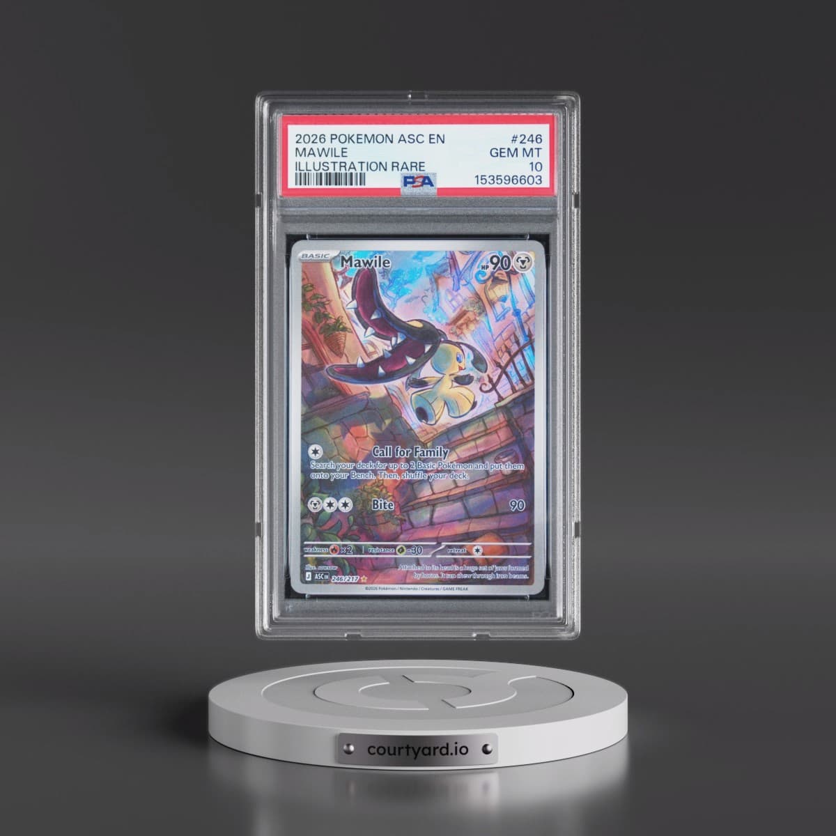 2026 Pokémon Asc EN-Ascended Heroes #246 Mawile - Illustration Rare (PSA 10 GEM MINT)