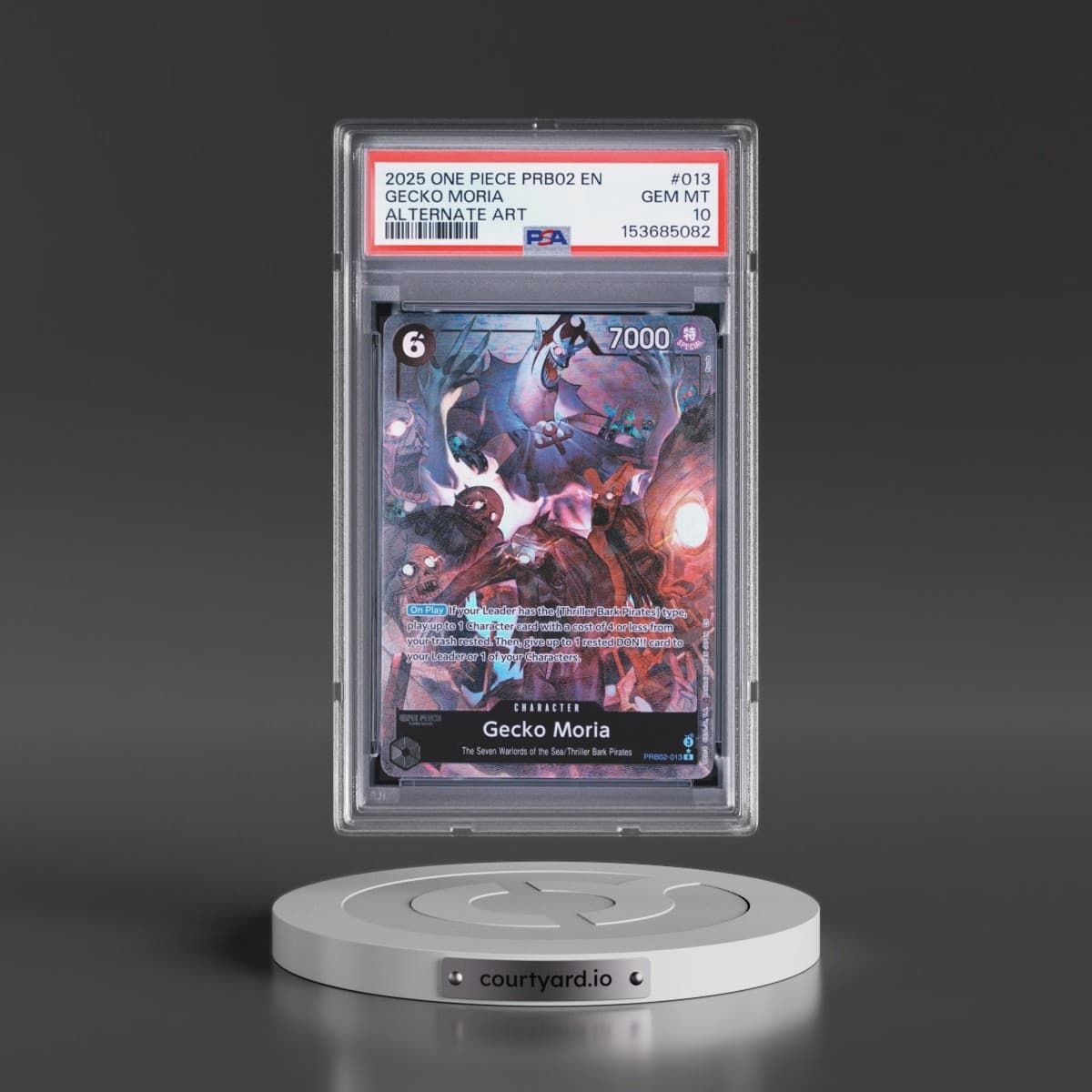 2025 One Piece PRB02-Premium Booster -One Piece Card the Best- Vol.2 #013 Gecko Moria - Alternate Art (PSA 10 GEM MINT)