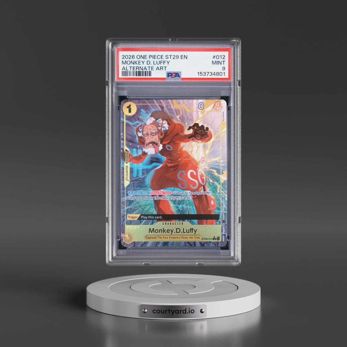 2026 One Piece Starter Deck ST29-Egghead #012 Monkey D. Luffy - Alternate Art (PSA 9 MINT)