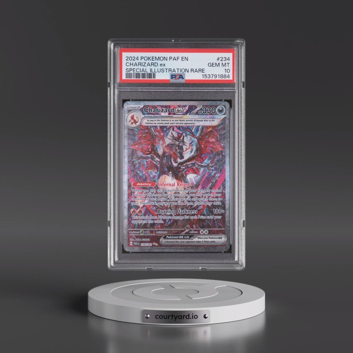 2024 Pokémon Paf EN-Paldean Fates #234 Charizard EX - Holo Special Illustration Rare (PSA 10 GEM MINT)