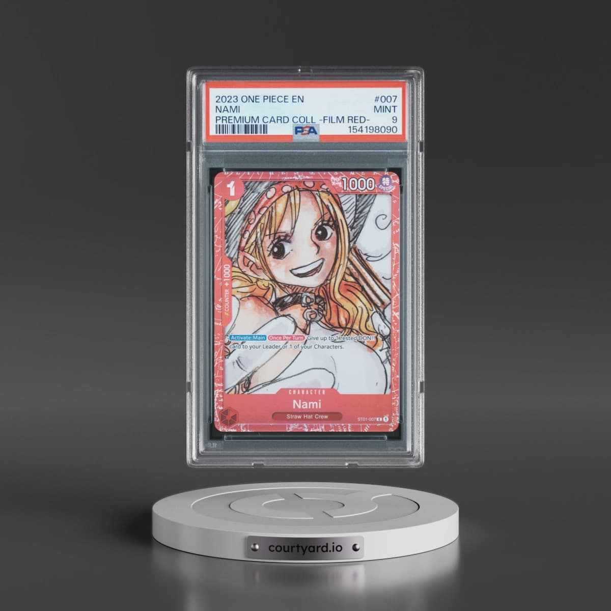 2023 One Piece Premium Card Collection -One Piece Film Red #007 Nami (PSA 9 MINT)