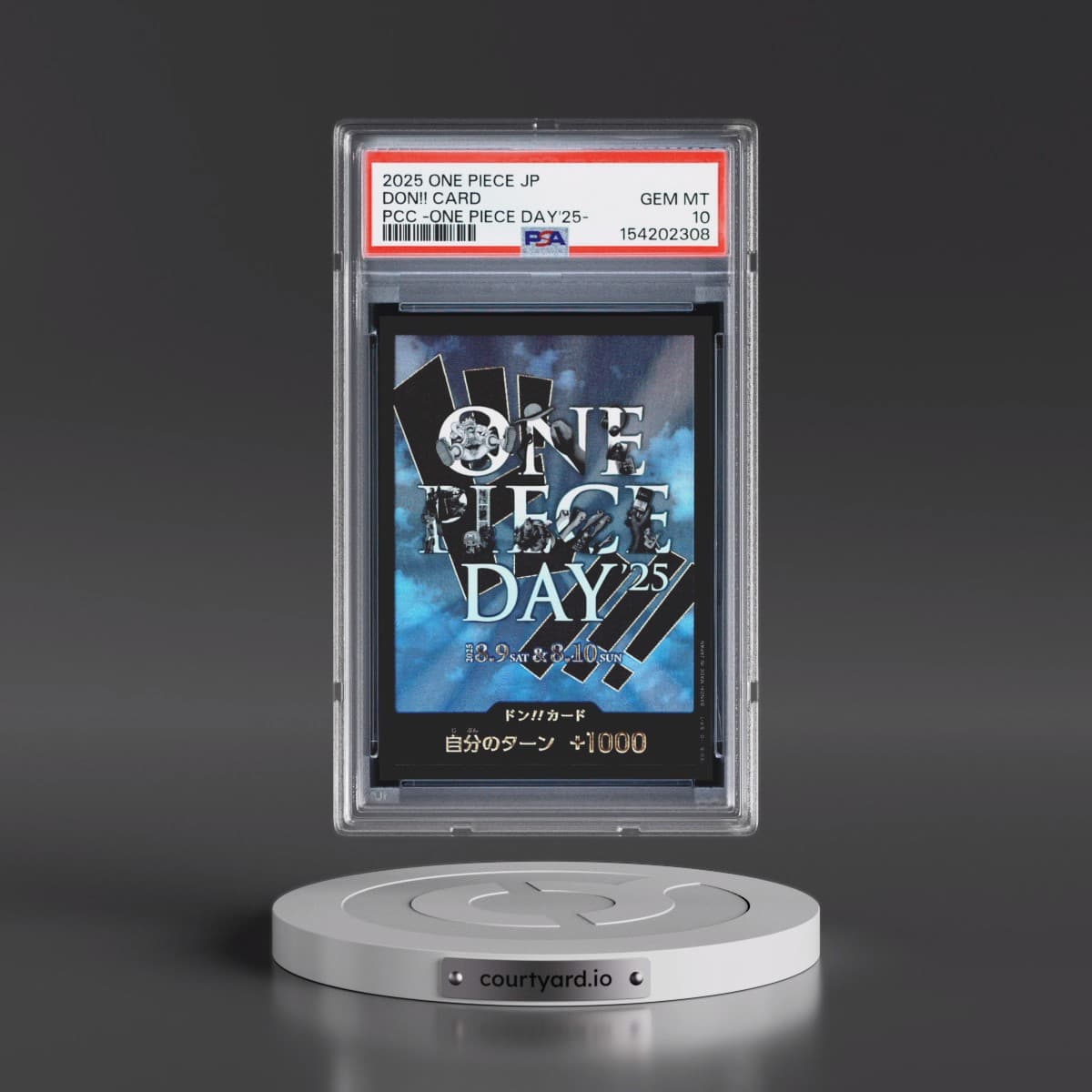 2025 One Piece Japanese Premium Card Collection -One Piece Day'25 Don!! Card (PSA 10 GEM MINT)