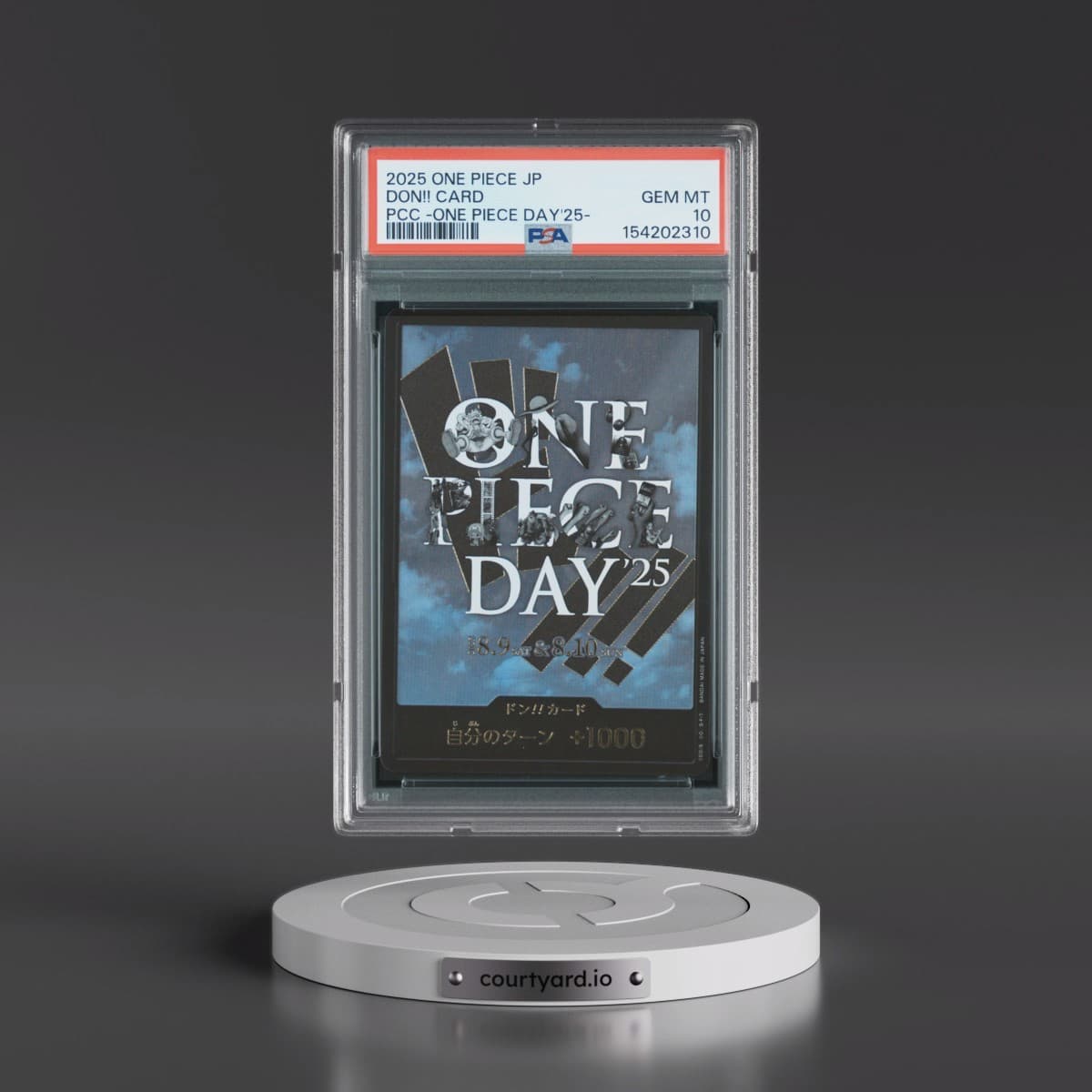 2025 One Piece Japanese Premium Card Collection -One Piece Day'25 Don!! Card (PSA 10 GEM MINT)