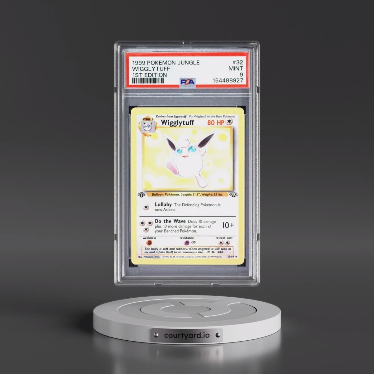 1999 Pokémon Jungle #32 Wigglytuff - 1st Edition (PSA 9 MINT)