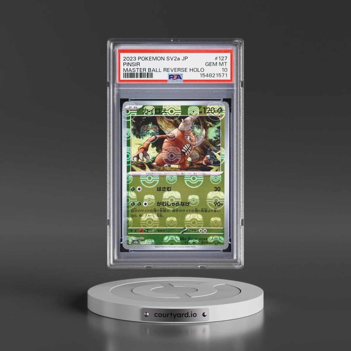 2023 Pokémon Sv2a-Pokémon 151 #127 Pinsir - Reverse Holo Master Ball (PSA 10 GEM MINT)