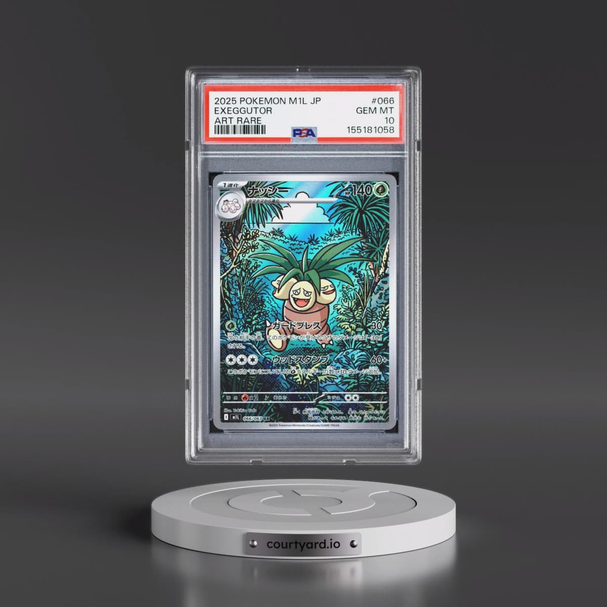 2025 Pokémon M1l-Mega Brave #066 Exeggutor - Art Rare (PSA 10 GEM MINT)