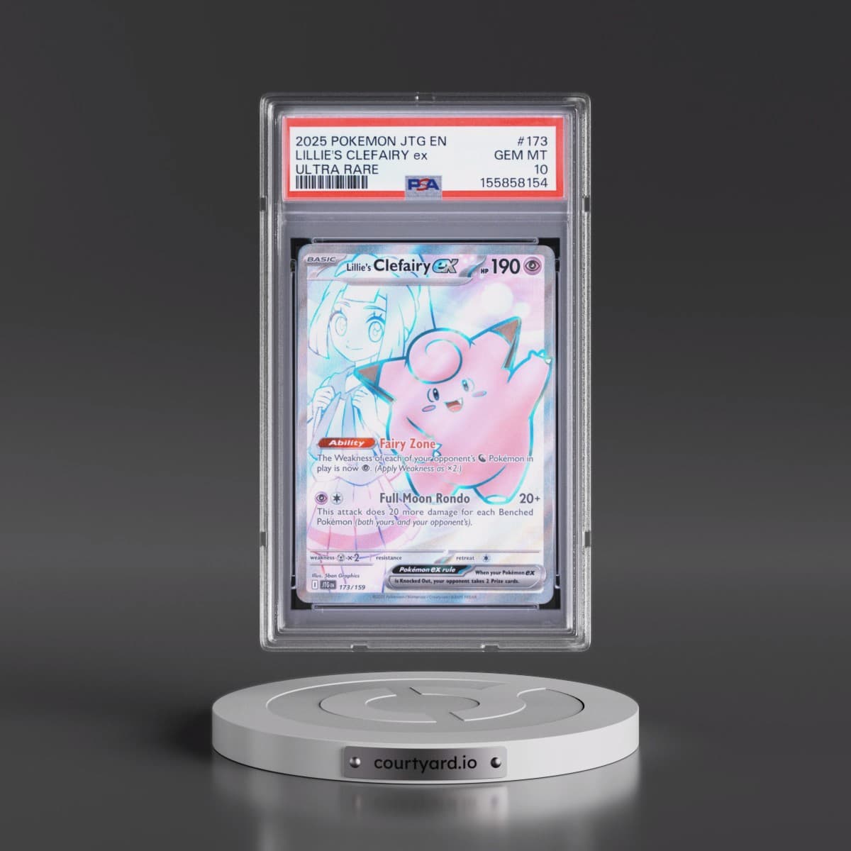 2025 Pokémon Jtg EN-Journey Together #173 Lillie's Clefairy EX - Holo Ultra Rare (PSA 10 GEM MINT)