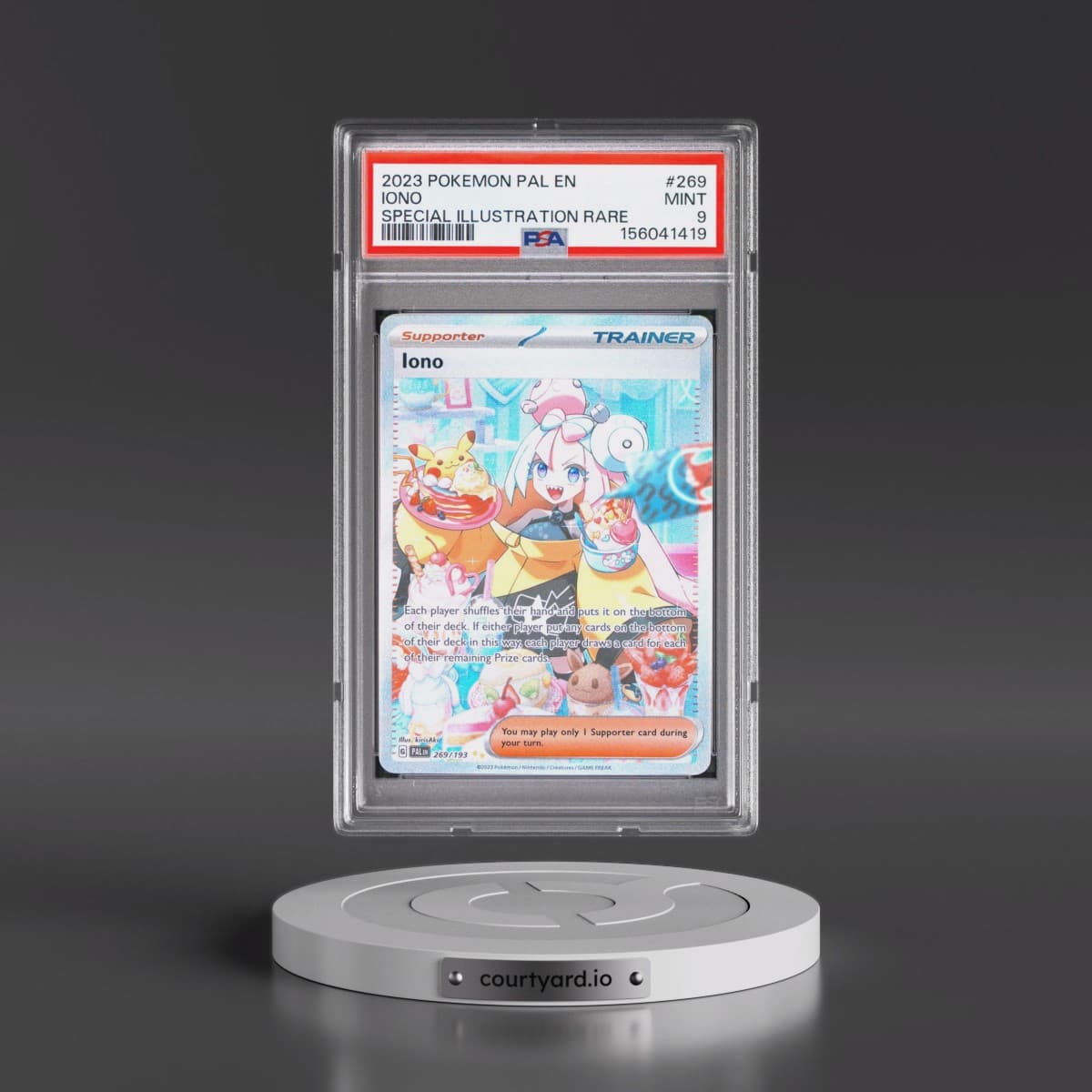 2023 Pokémon Pal EN-Paldea Evolved #269 Iono - Special Illustration Rare (PSA 9 MINT)