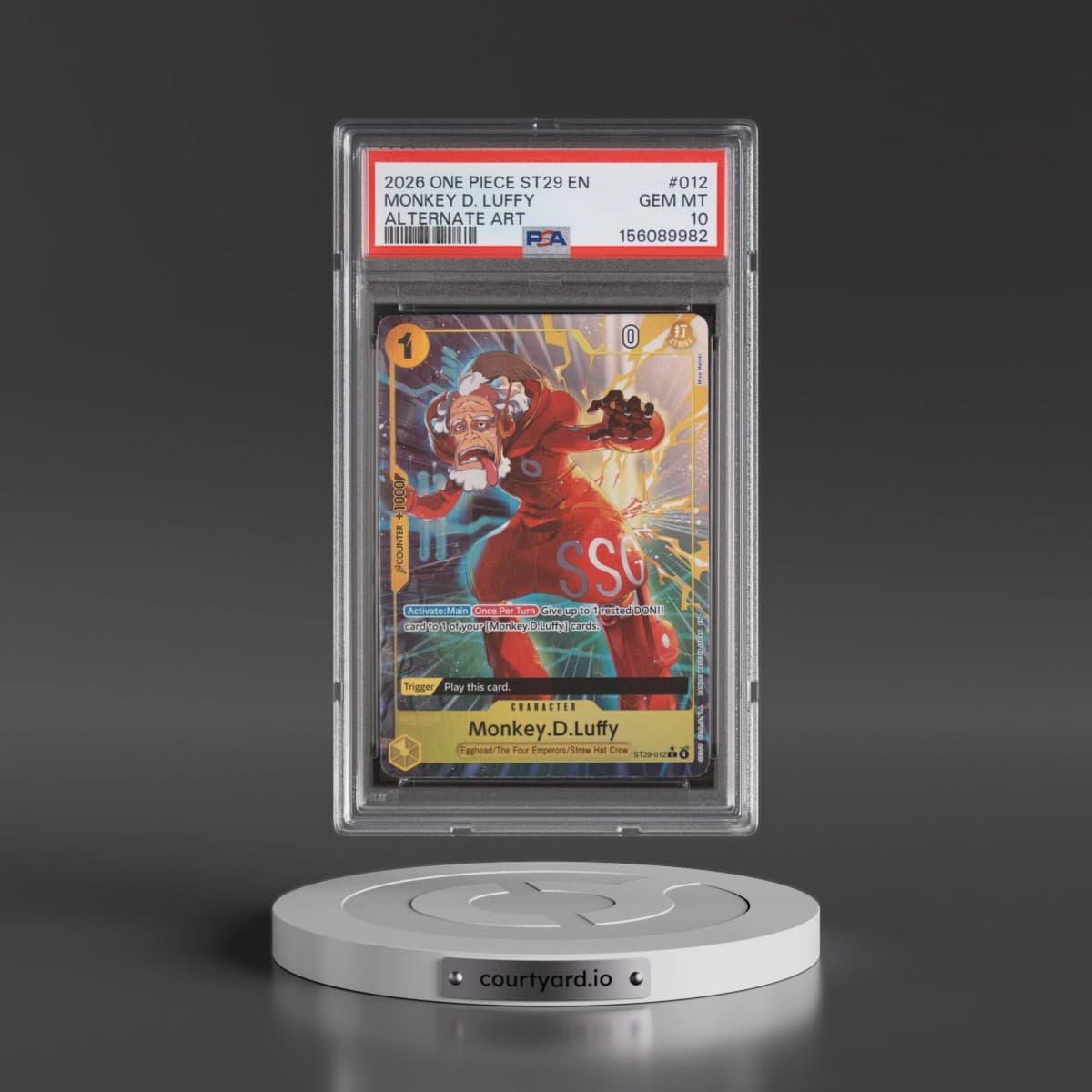 2026 One Piece Starter Deck ST29-Egghead #012 Monkey D. Luffy - Alternate Art (PSA 10 GEM MINT)
