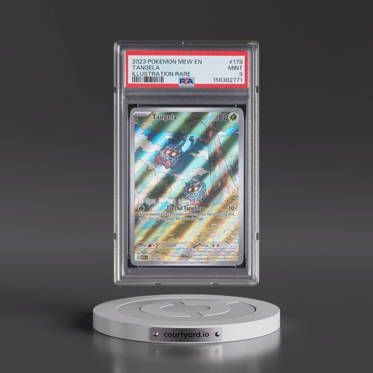 2023 Pokémon Mew EN-151 #178 Tangela - Illustration Rare (PSA 9 MINT)