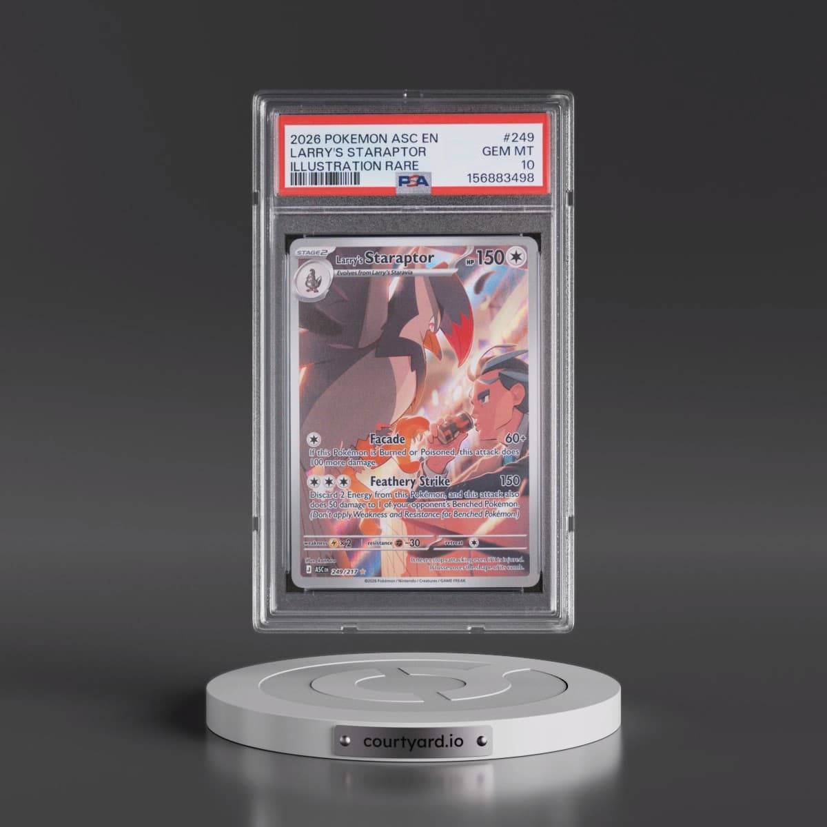 2026 Pokémon Asc EN-Ascended Heroes #249 Larry's Staraptor - Illustration Rare (PSA 10 GEM MINT)