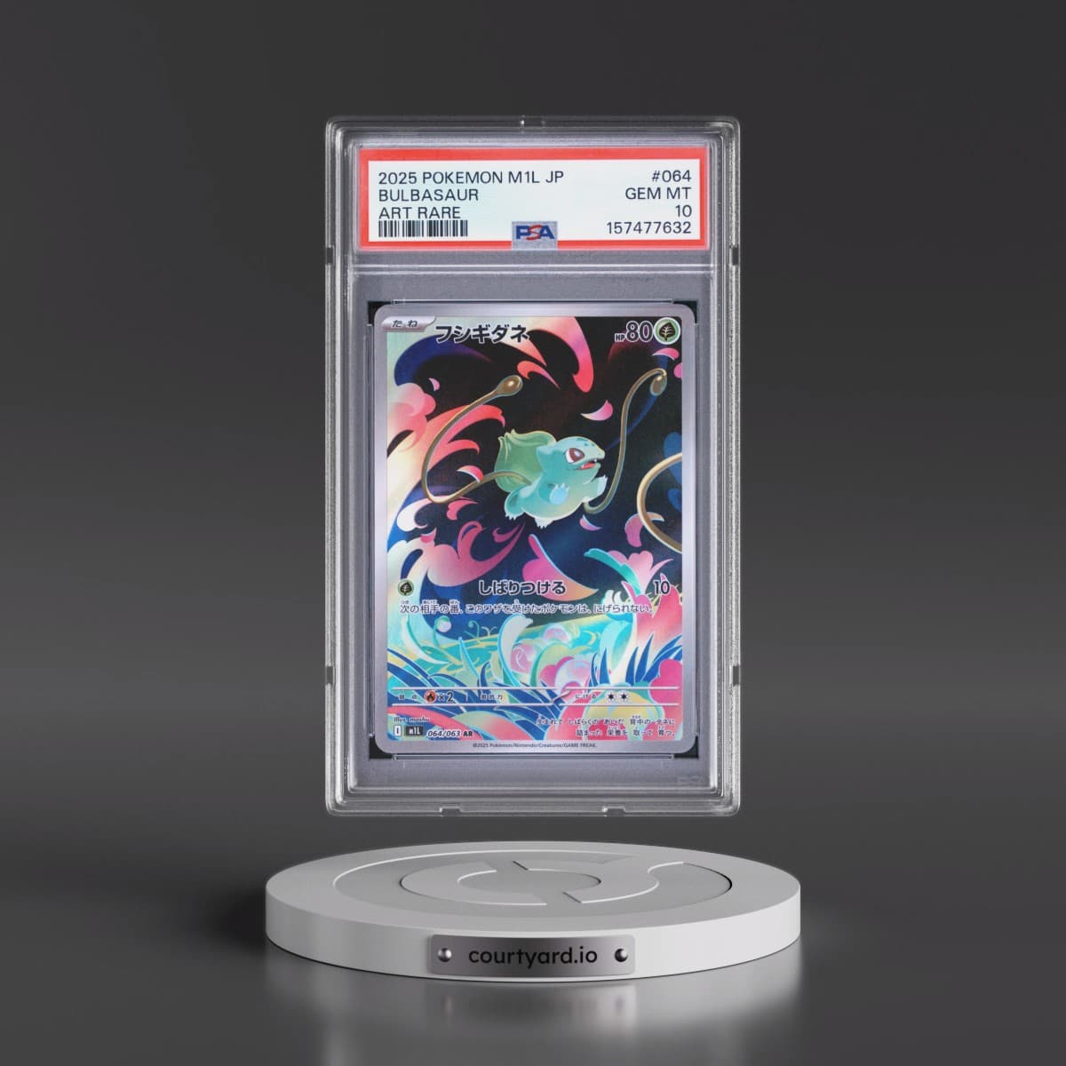 2025 Pokémon M1l-Mega Brave #064 Bulbasaur - Art Rare (PSA 10 GEM MINT)