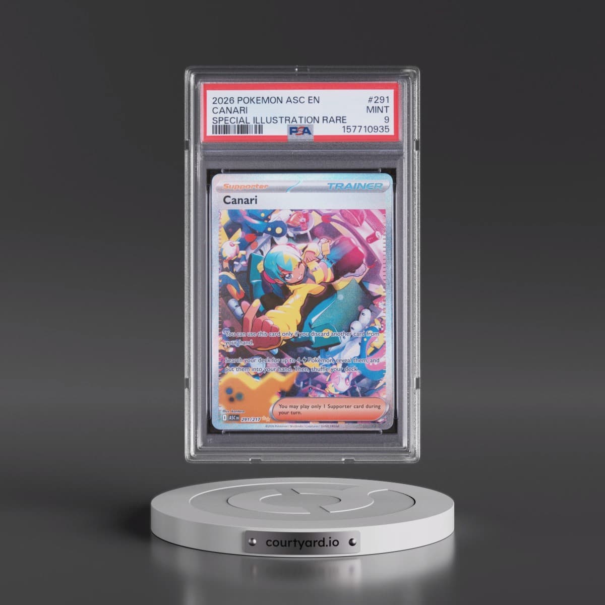 2026 Pokémon Asc EN-Ascended Heroes #291 Canari - Special Illustration Rare (PSA 9 MINT)