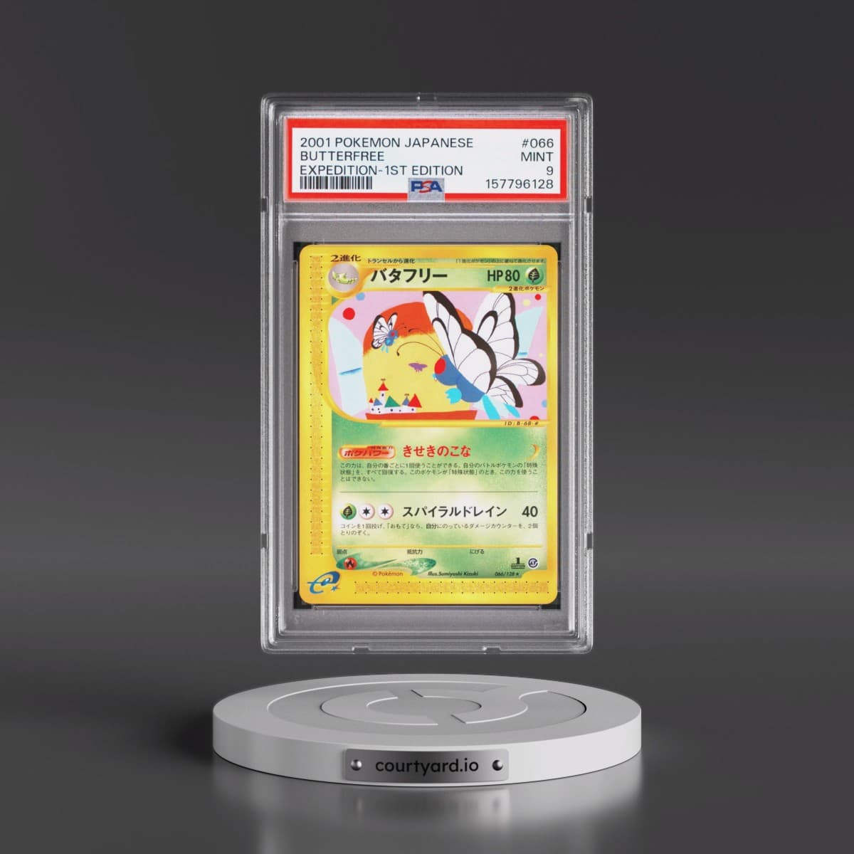 2001 Pokémon Expedition #066 Butterfree - 1st Edition (PSA 9 MINT)