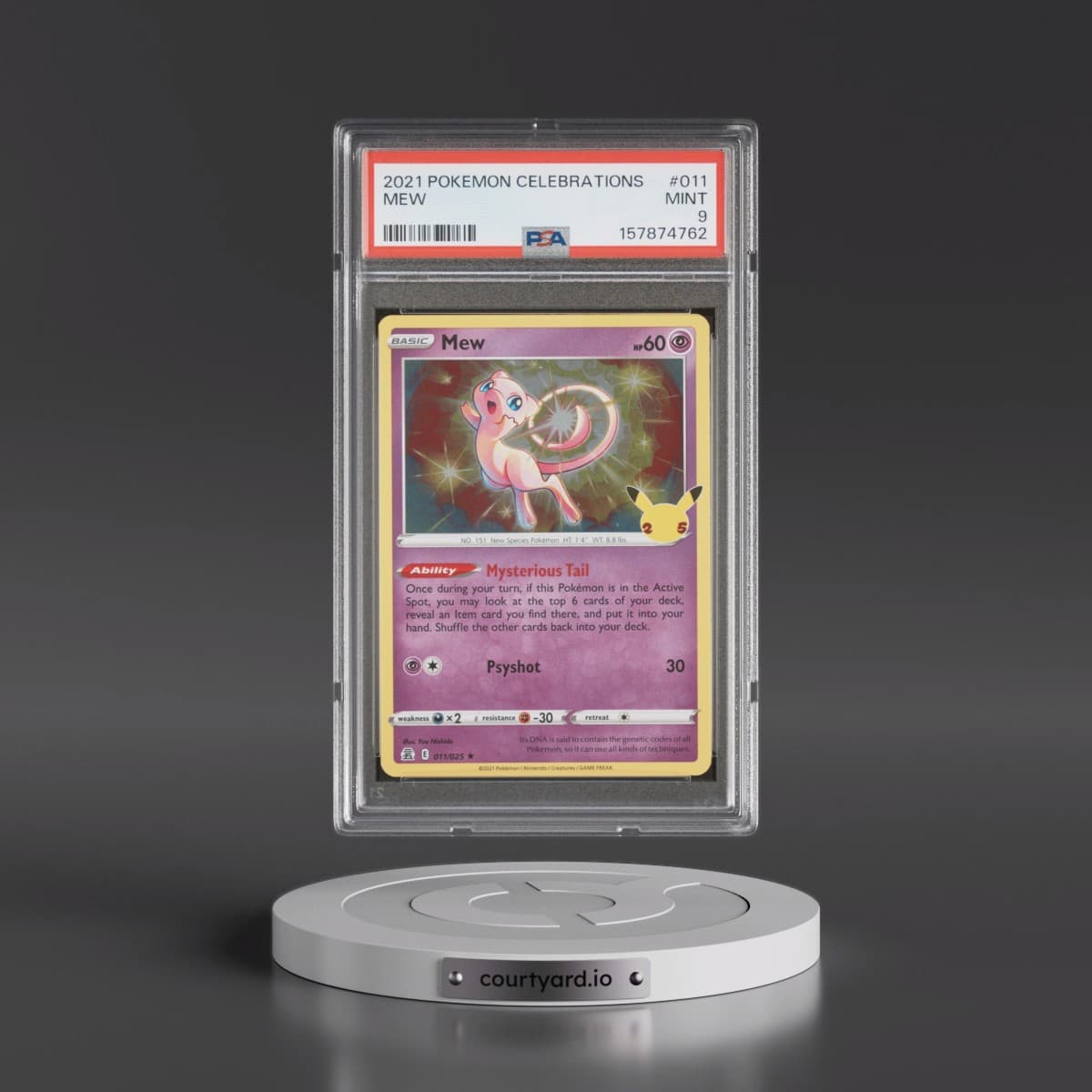 2021 Pokémon Celebrations #011 Mew (PSA 9 MINT)